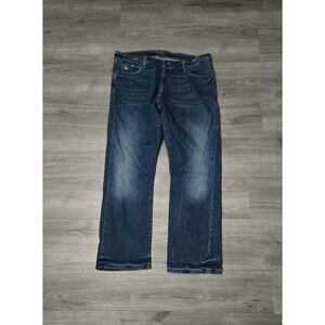 VTG Levis Red Collection Jeans Mens 36x30 Blue Dark Wash Slim Straight Denim